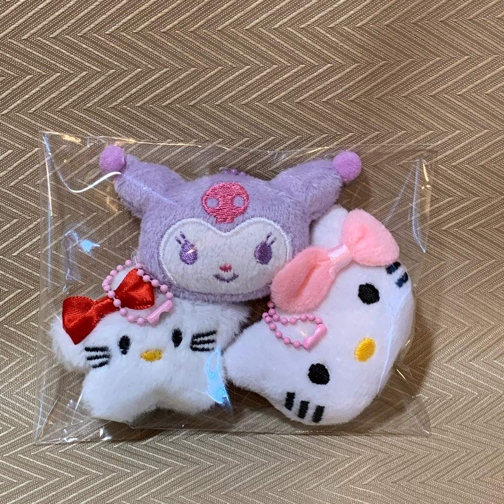 Hello Kitty Plush Keychains (3pk) #JW111